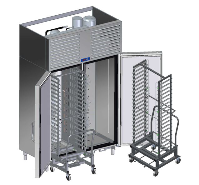 shok-40-01_s_2-mya_telezhkami АППАРАТ ШОКОВОЙ ЗАМОРОЗКИ ABAT ШОК-40-01